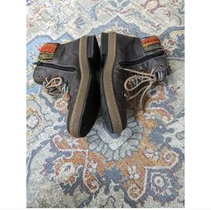 Rieker Felicitas Basalt womens fleece lined 2" heel boots sz 40 8.5-9 women